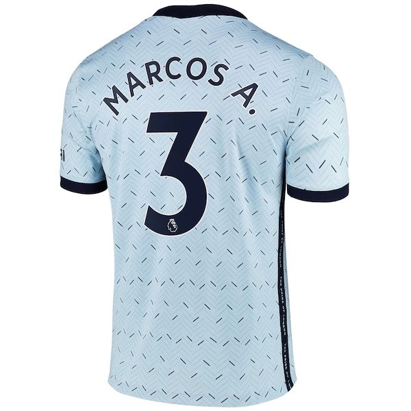 Trikot Chelsea NO.3 Marcos A. Auswarts 2020-21 Blau Fussballtrikots Günstig